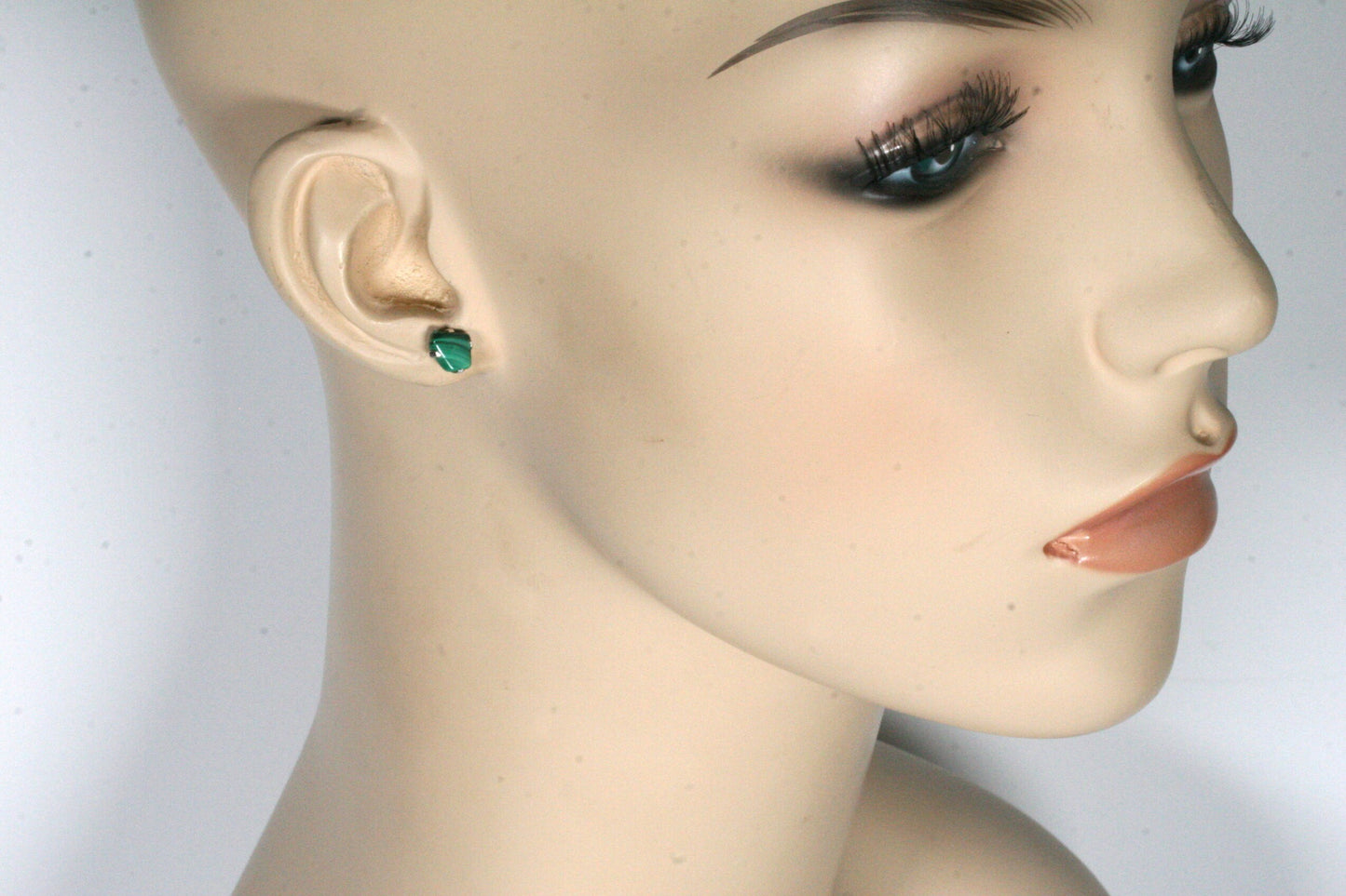 Malachite Stud Earrings