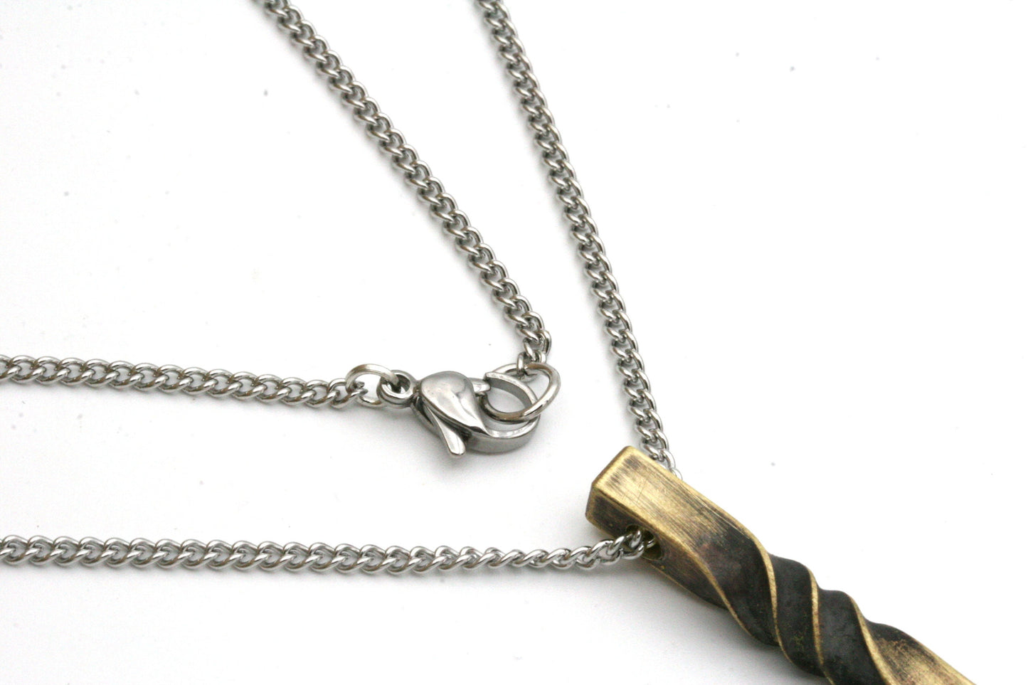 8th Anniversary Bronze Twist Necklace