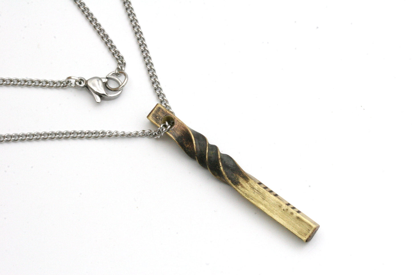 8th Anniversary Bronze Twist Necklace