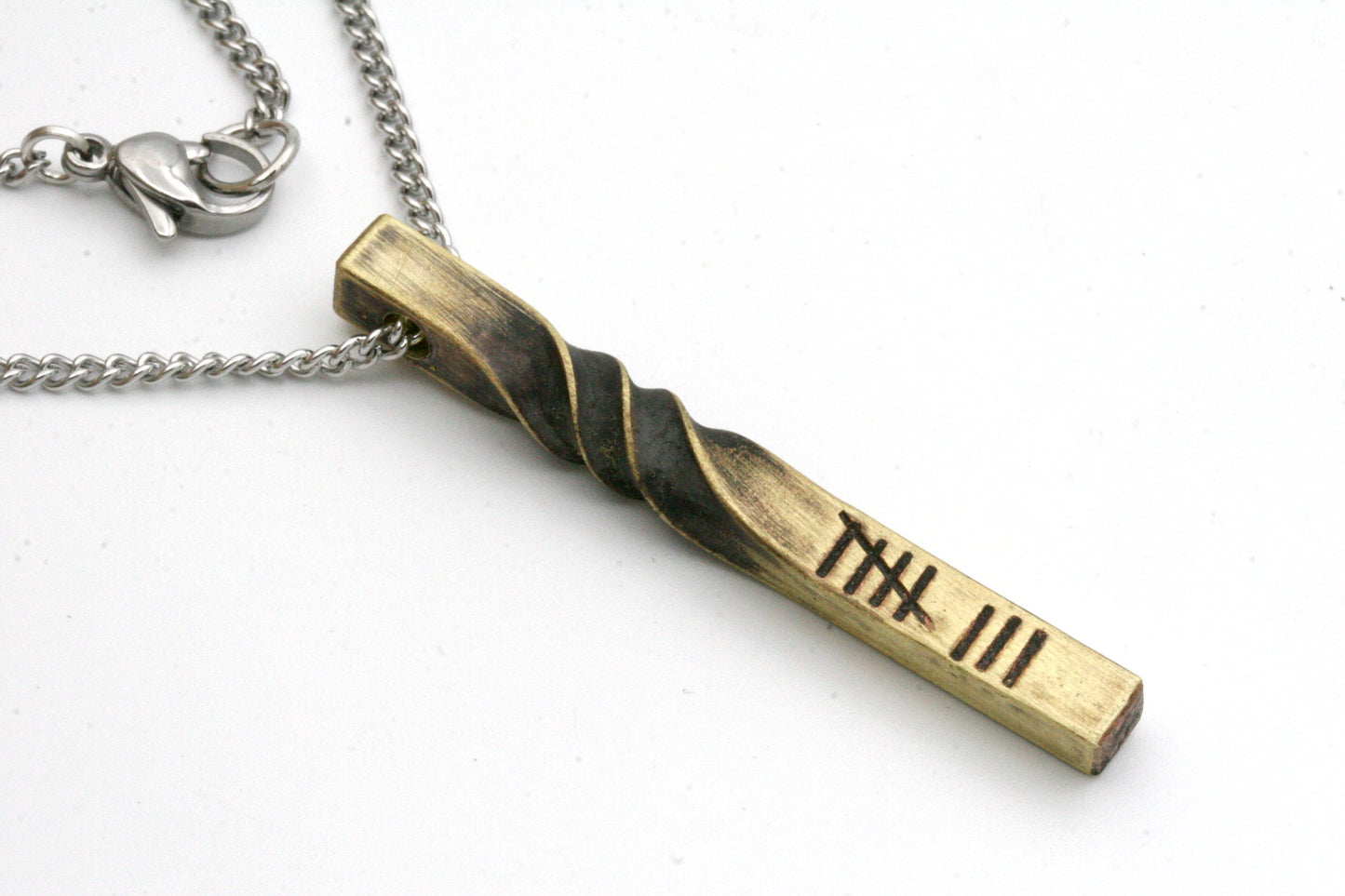 8th Anniversary Bronze Twist Necklace