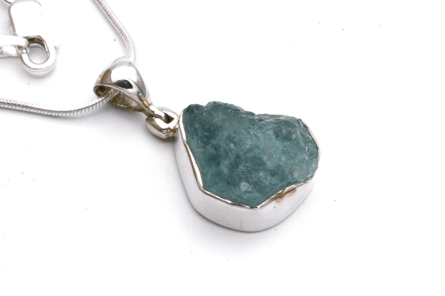 Raw Aquamarine Necklace
