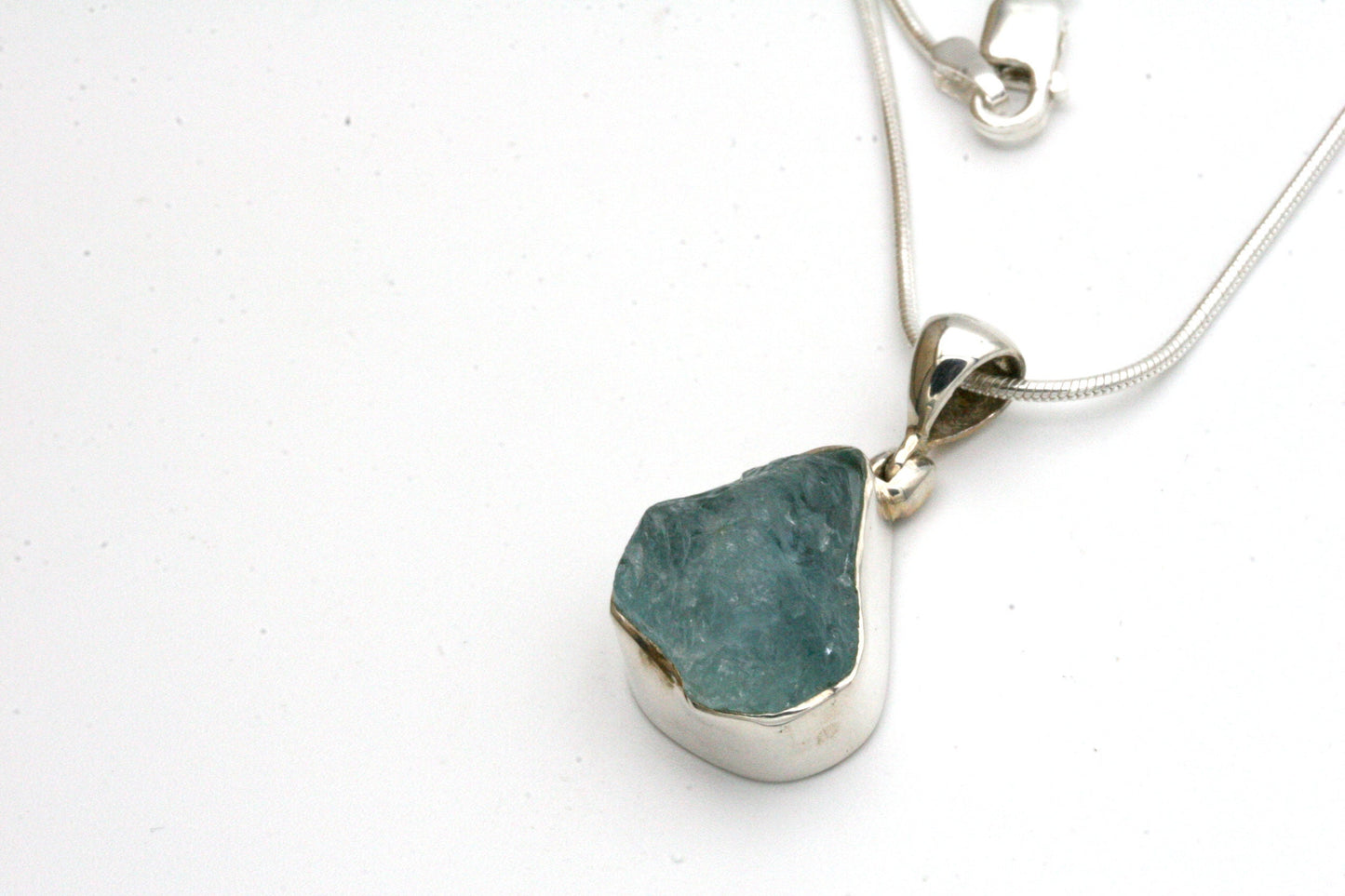Raw Aquamarine Necklace