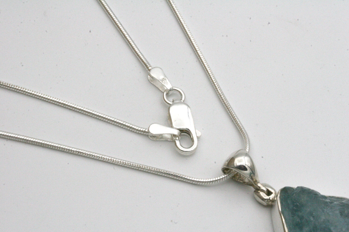 Raw Aquamarine Necklace