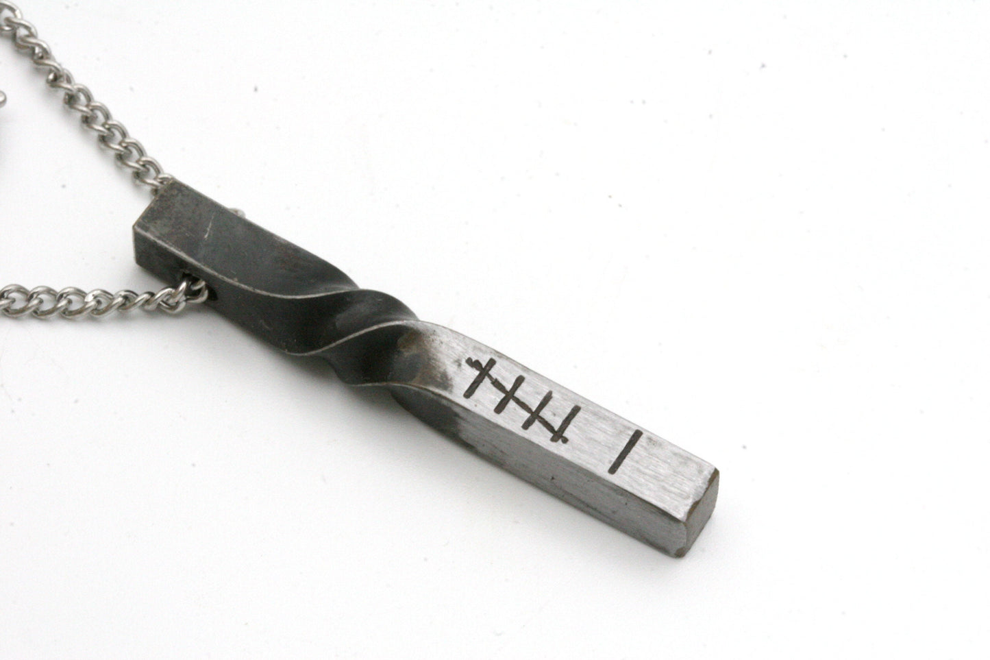 Iron Twist Pendant