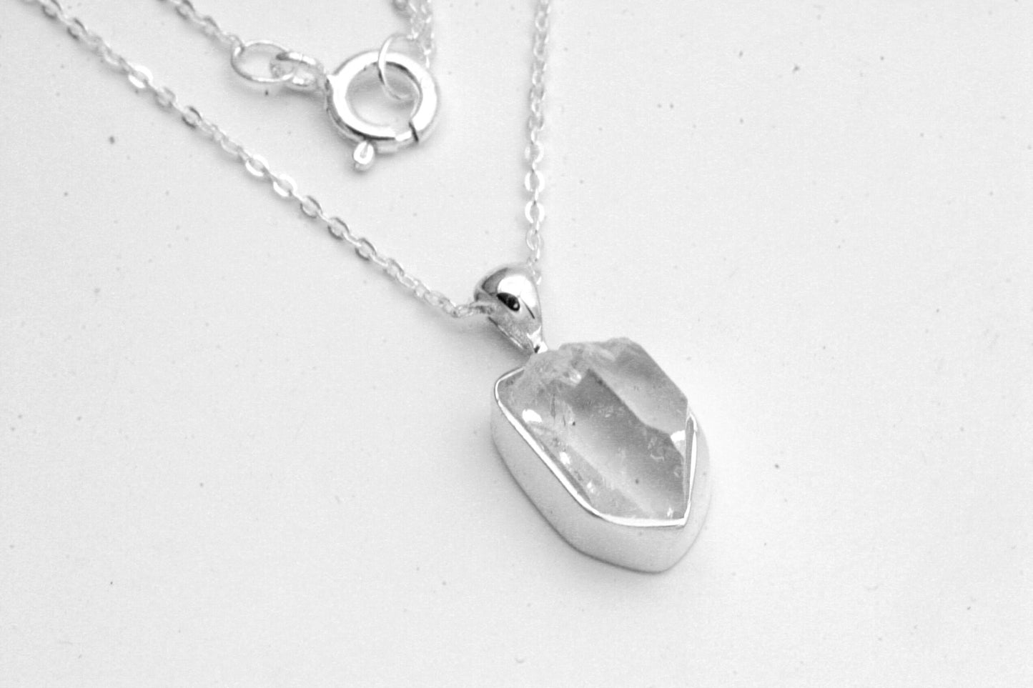 Herkimer Diamond Necklace in Sterling Silver
