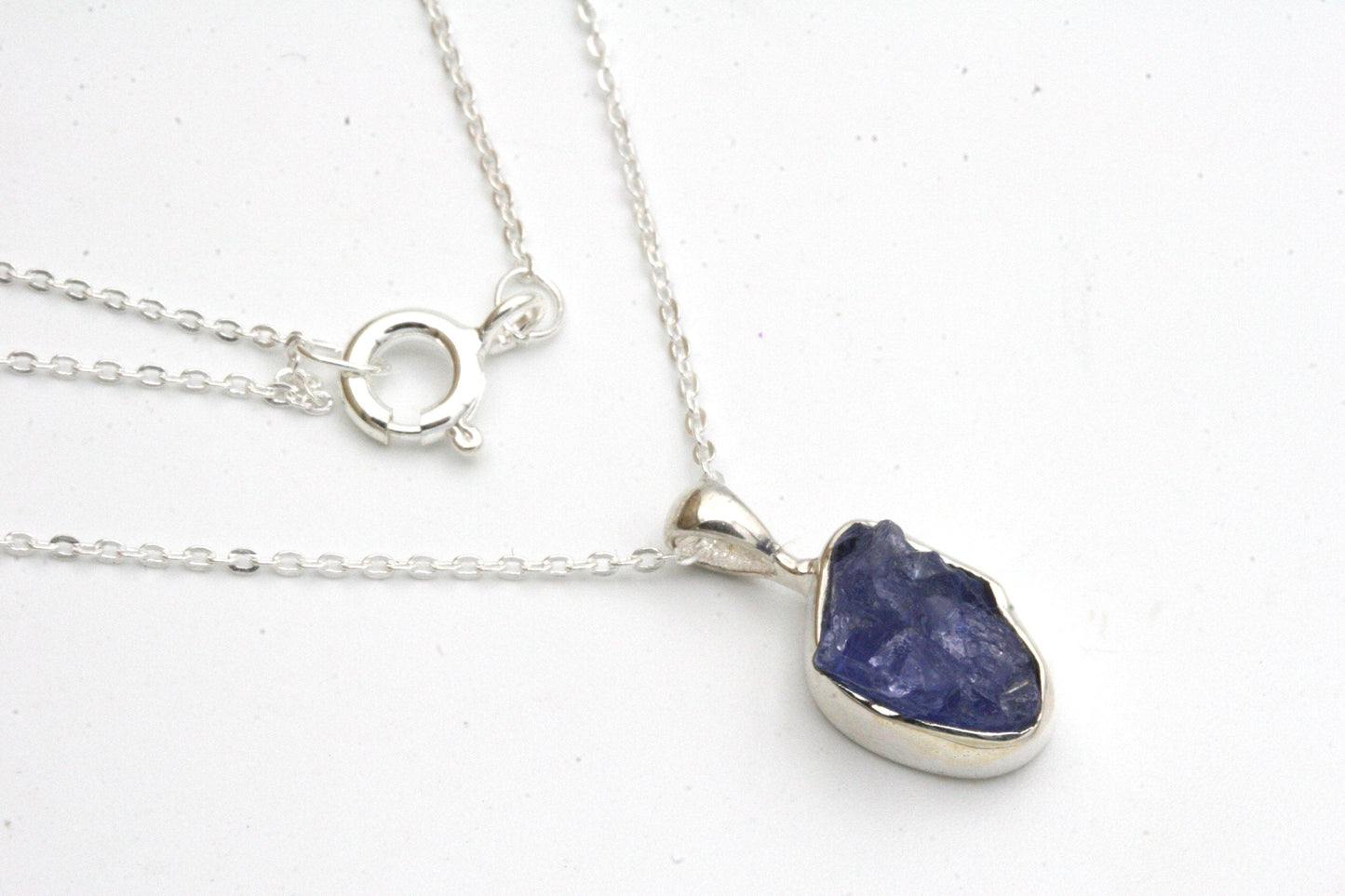 Raw Tanzanite Necklace
