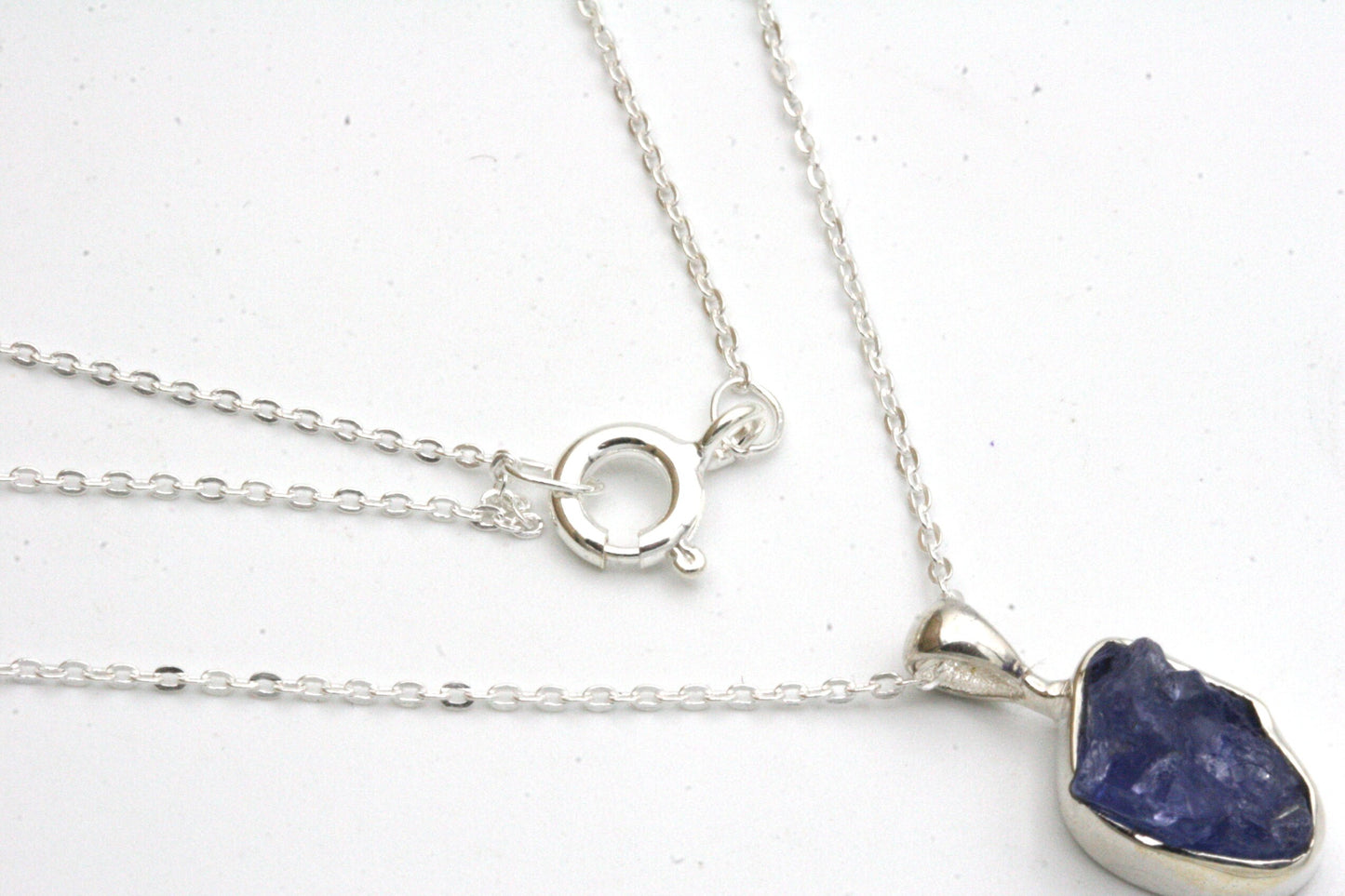 Raw Tanzanite Necklace