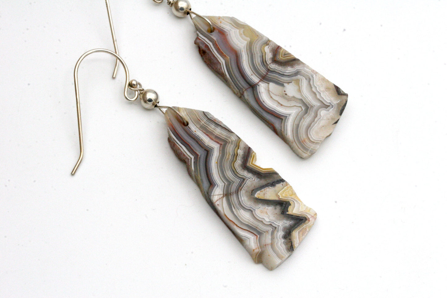 Laguna Lace Agate Earrings