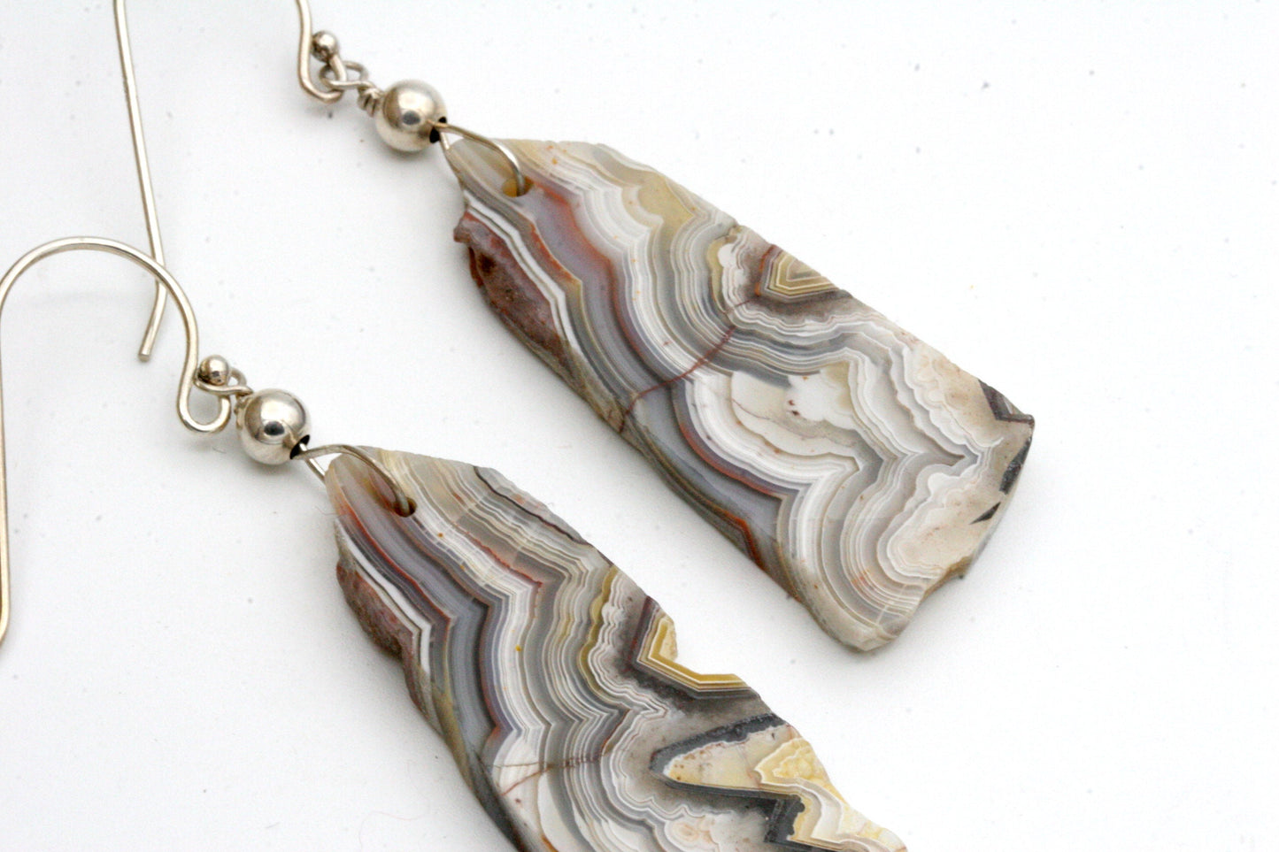 Laguna Lace Agate Earrings