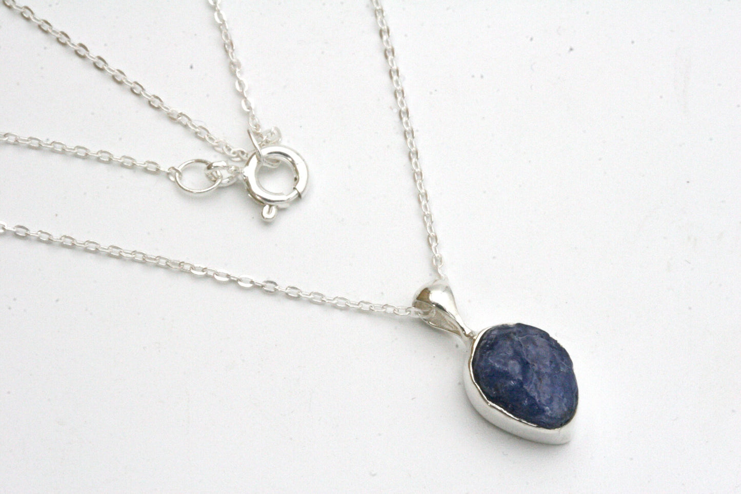 Raw Sapphire Pendant