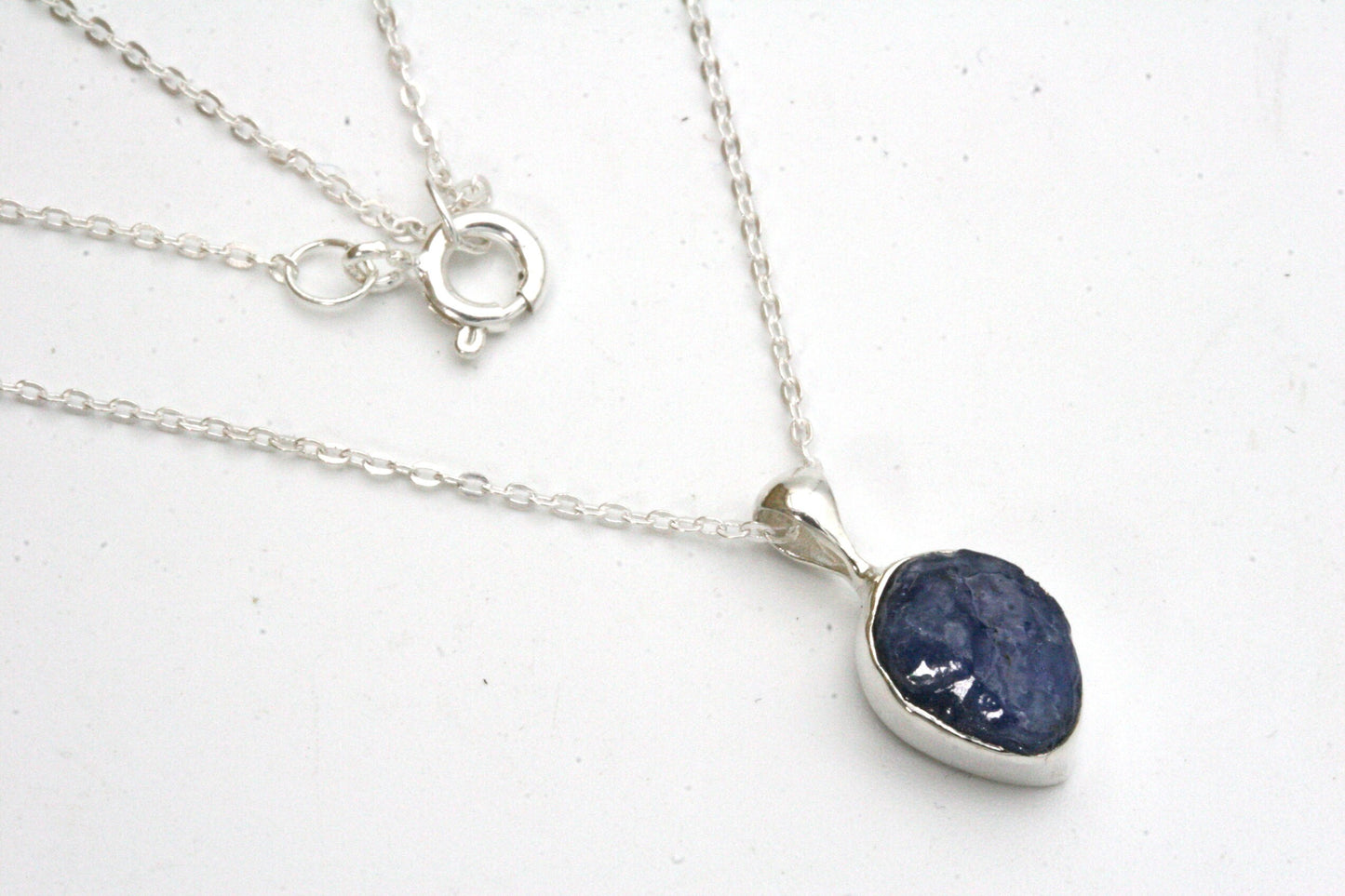 Raw Sapphire Pendant