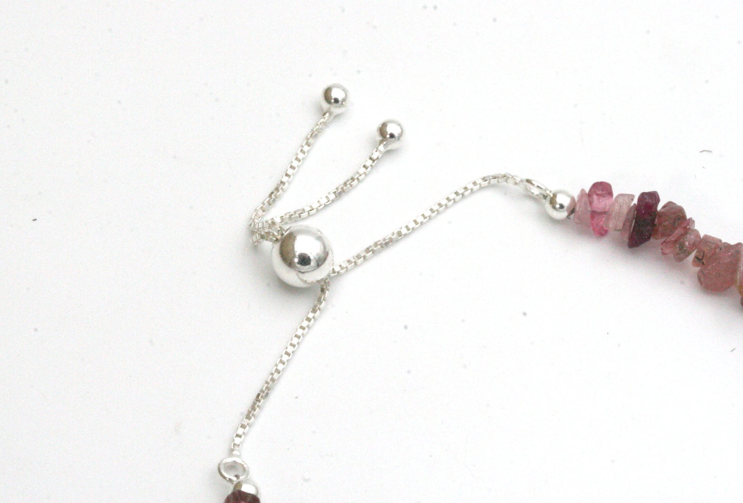 Watermelon Tourmaline Chip Bracelet