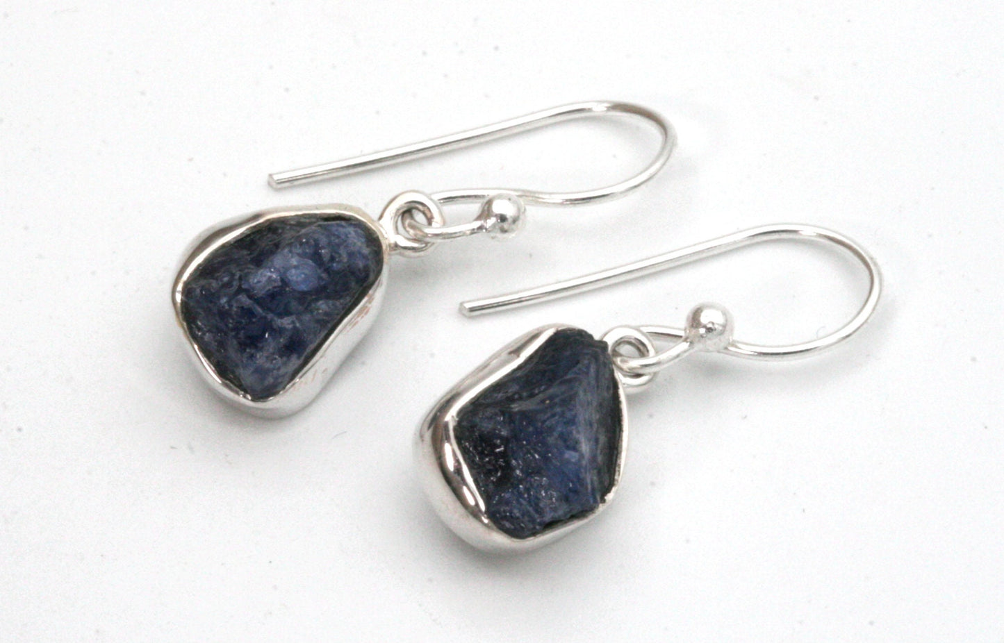 Raw Sapphire Earrings