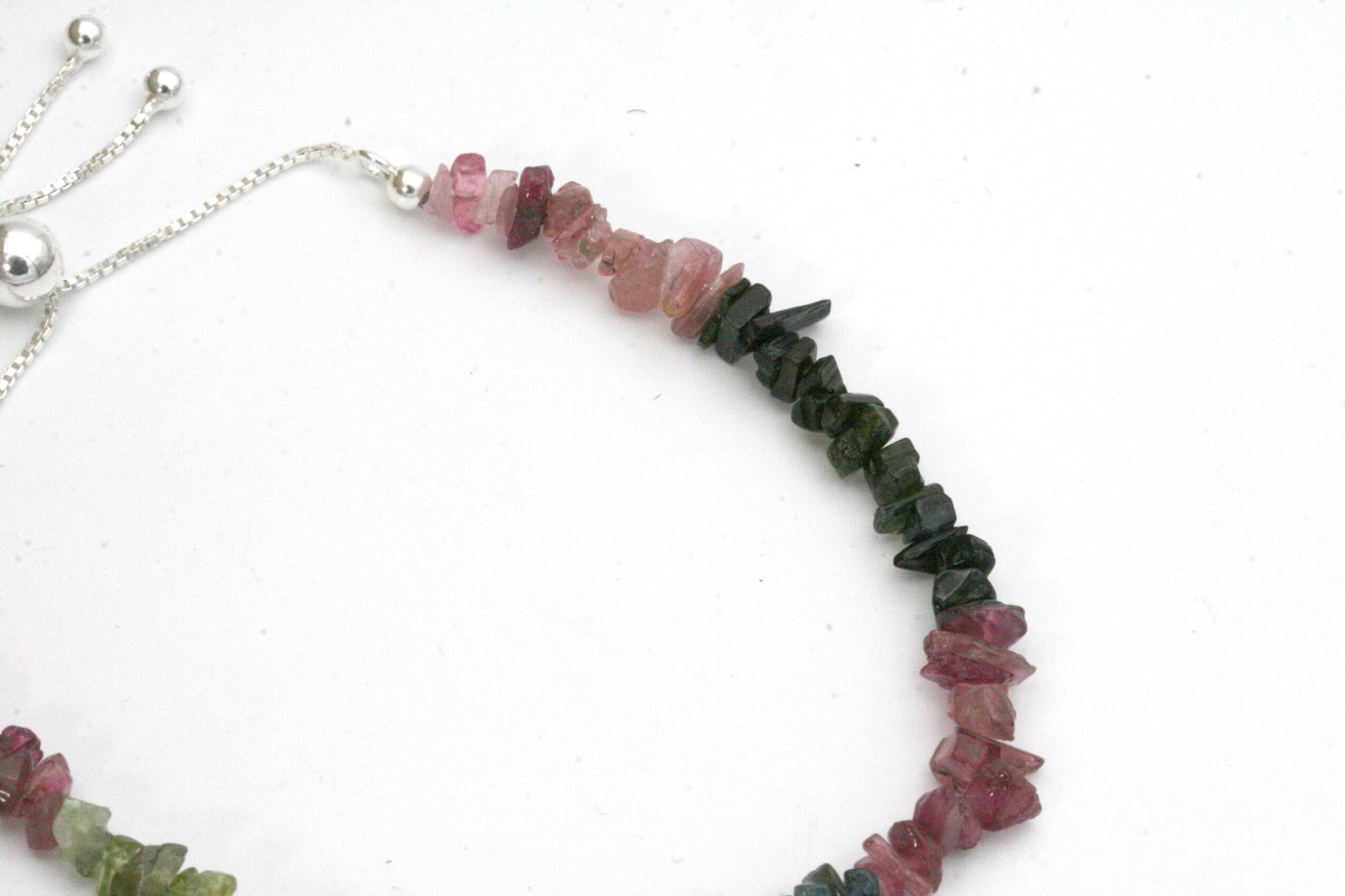 Watermelon Tourmaline Chip Bracelet
