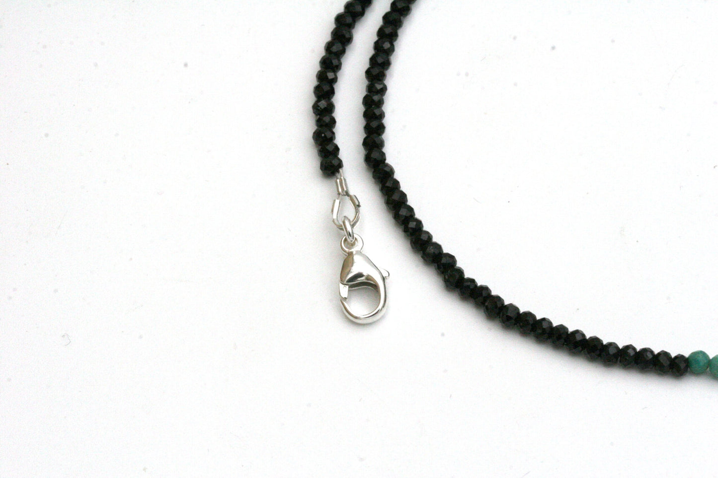 Black Spinel and Turquoise Necklace