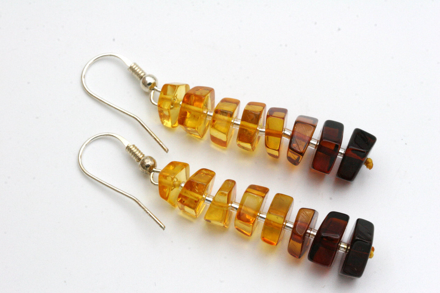 Ombre Stacked Amber Earrings