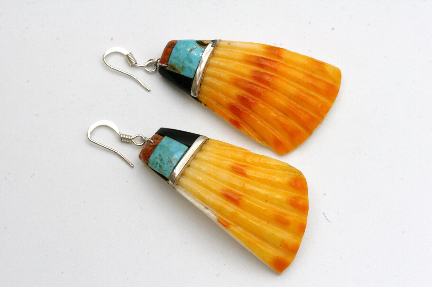 Native American Shell Inlay Earrings
