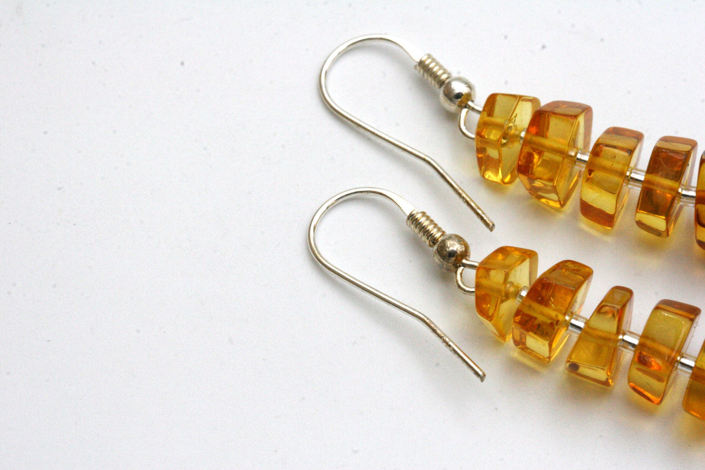 Ombre Stacked Amber Earrings