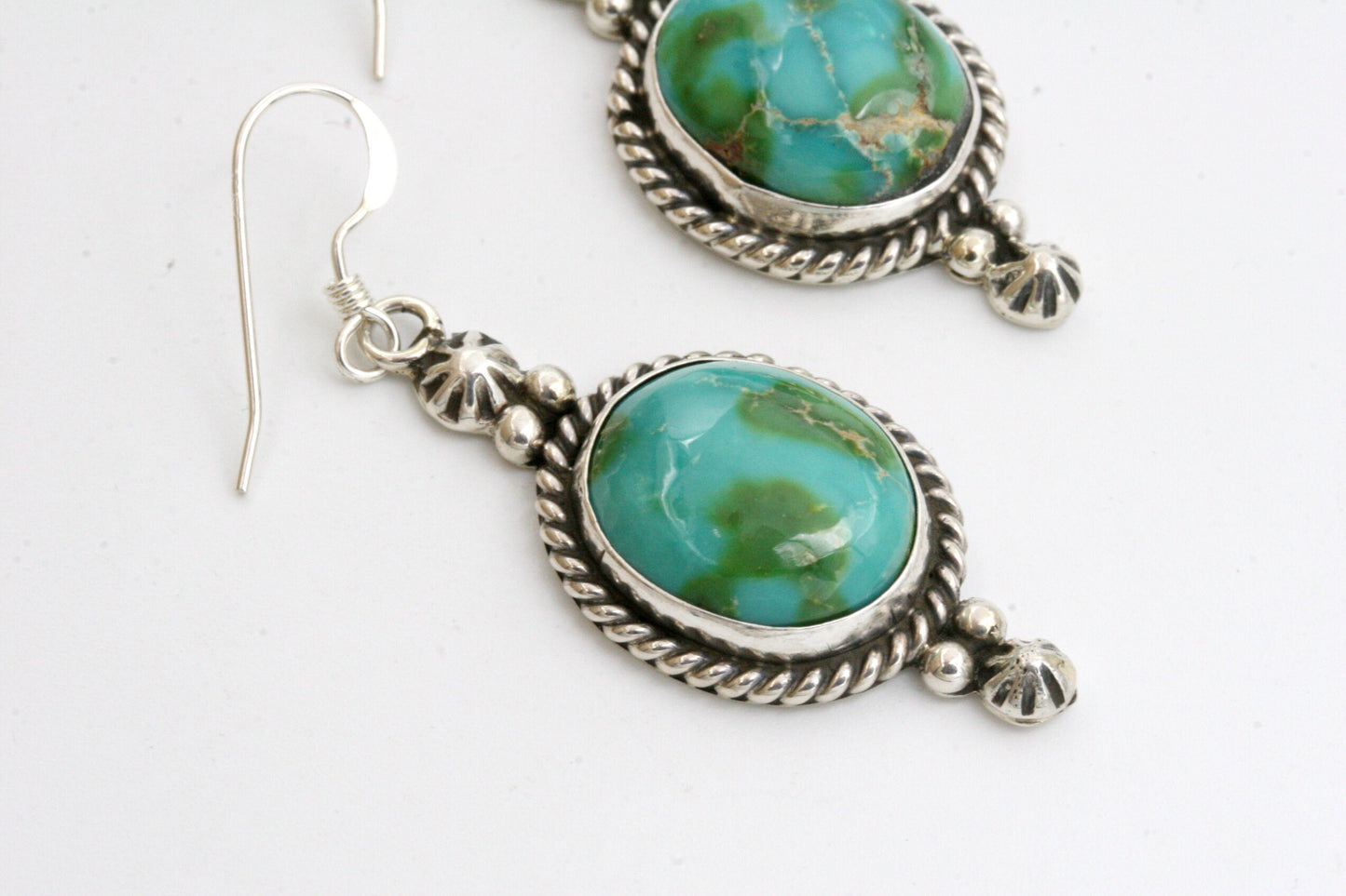 Sonoran Gold Turquoise Earrings with Sterling Silver