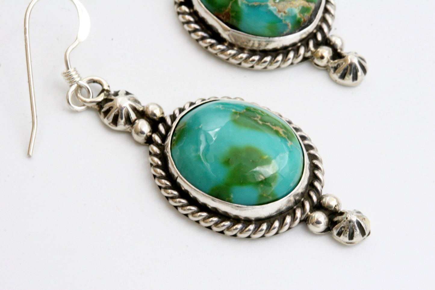 Sonoran Gold Turquoise Earrings with Sterling Silver