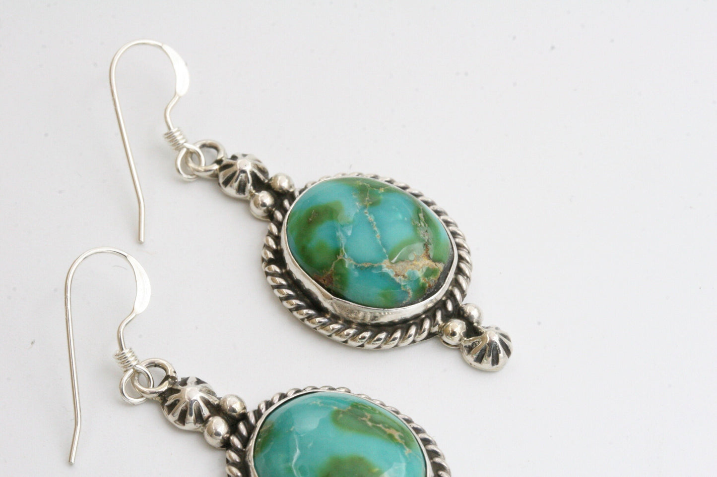 Sonoran Gold Turquoise Earrings with Sterling Silver