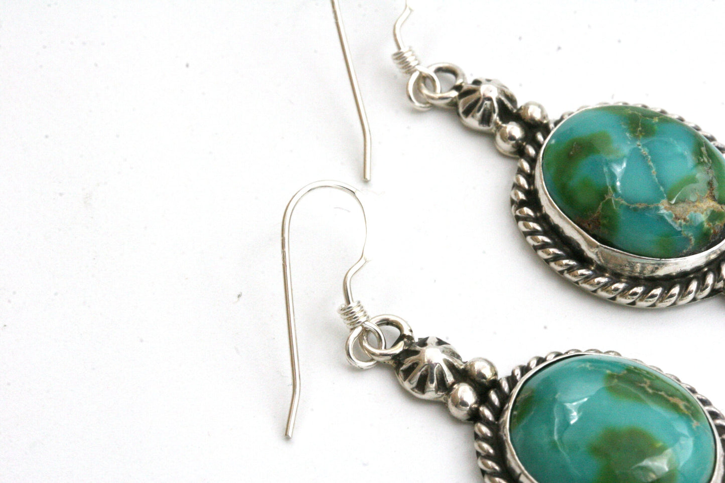 Sonoran Gold Turquoise Earrings with Sterling Silver