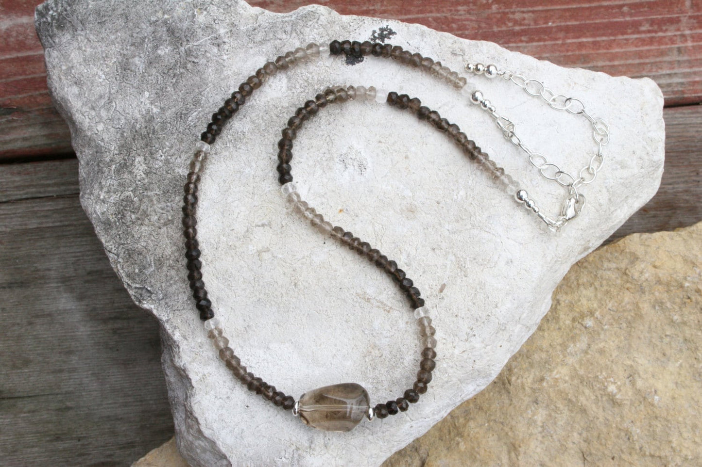 Ombre Smoky Quartz Necklace