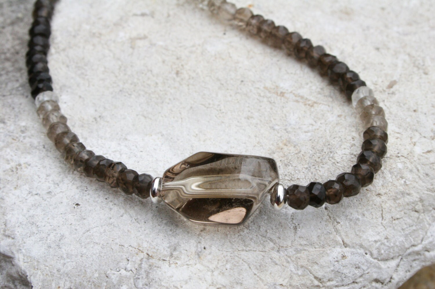 Ombre Smoky Quartz Necklace