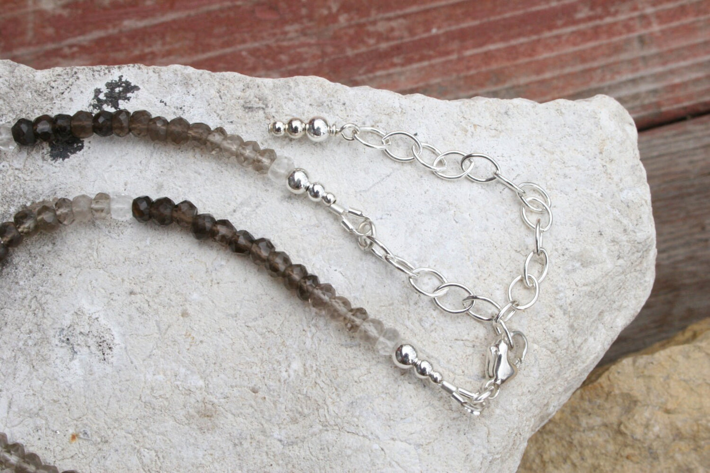 Ombre Smoky Quartz Necklace